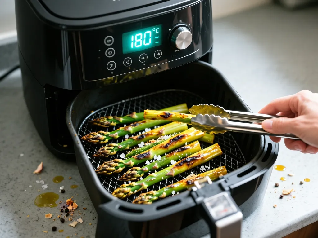 Asparagus cooked in the air fryer — exact time and temperature