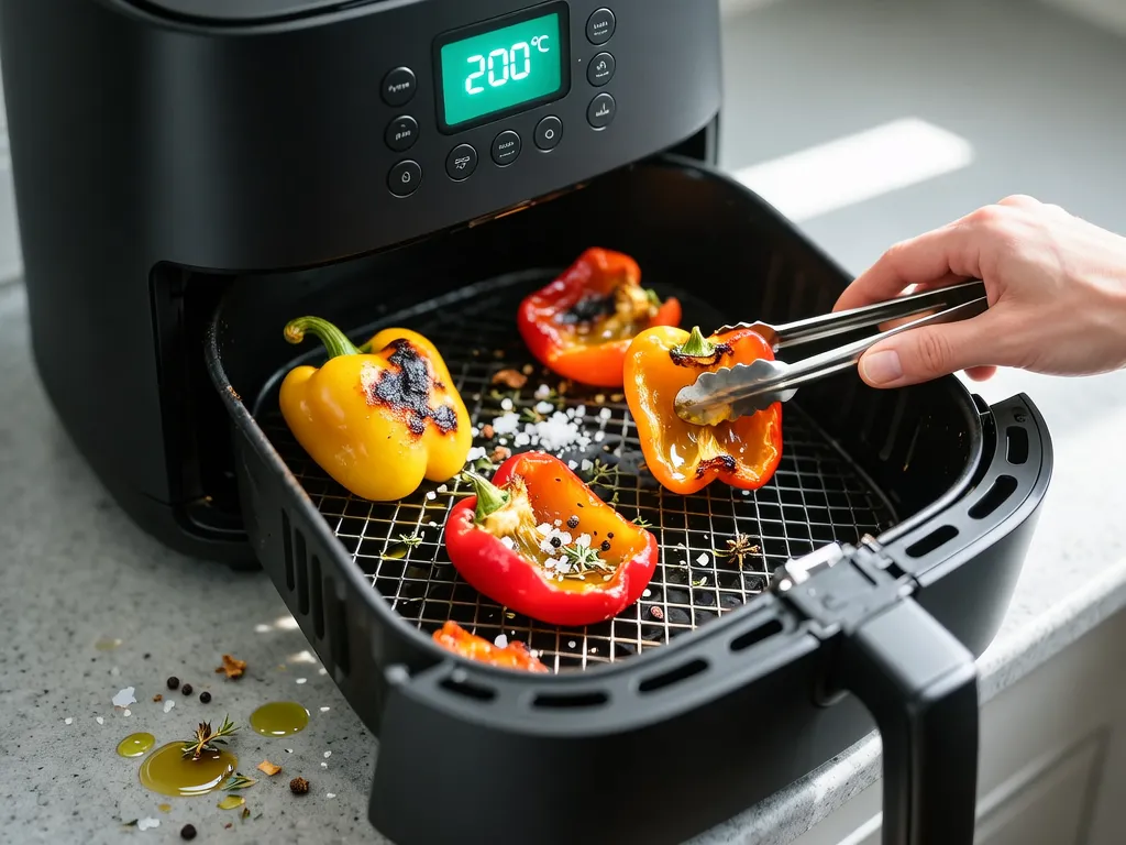 Bell Peppers cooked in the air fryer — exact time and temperature