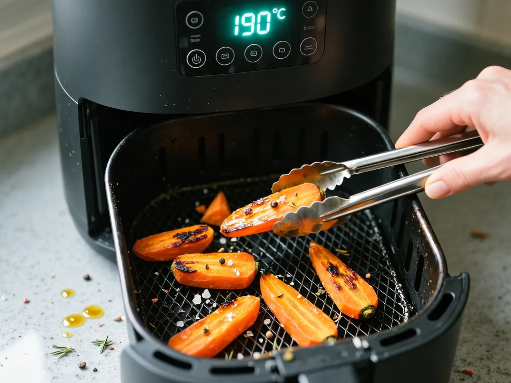 Carrots cooked in the air fryer — exact time and temperature