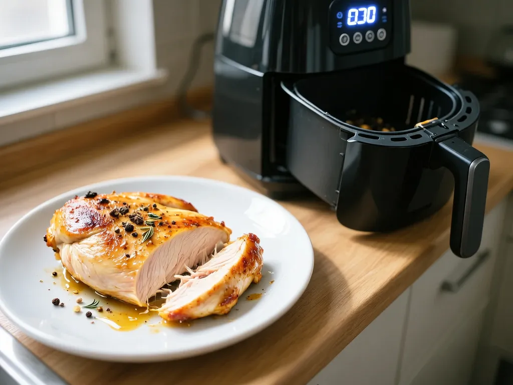 Chicken Breast cooked in the air fryer — exact time and temperature
