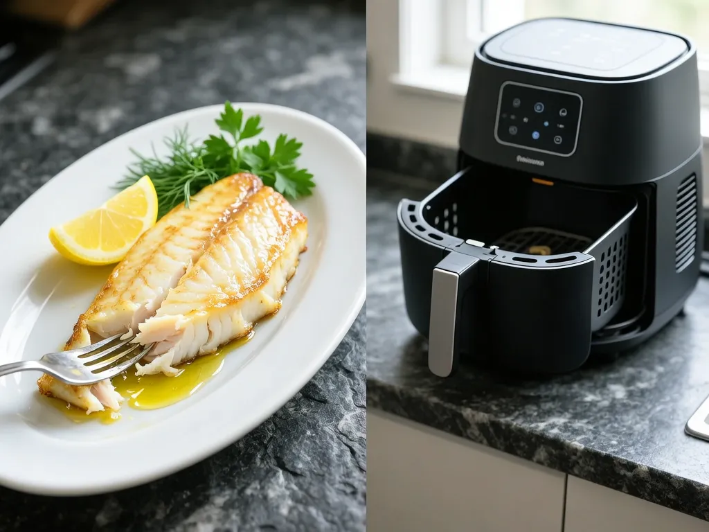 Cod Fillet cooked in the air fryer — exact time and temperature