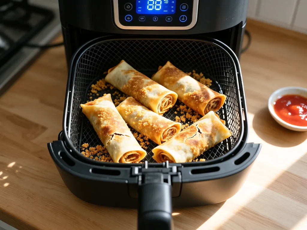 Frozen Burrito cooked in the air fryer — exact time and temperature