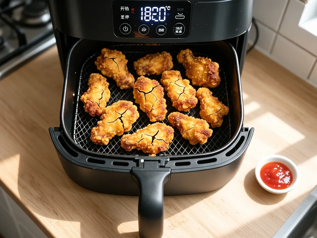 Frozen Chicken Nuggets cooked in the air fryer — exact time and temperature