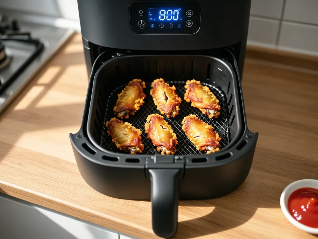 Frozen Chicken Wings cooked in the air fryer — exact time and temperature