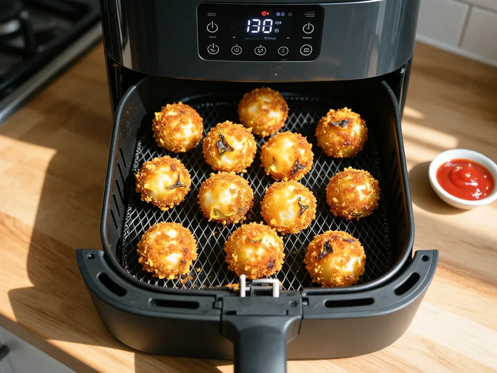Frozen Jalapeño Poppers cooked in the air fryer — exact time and temperature