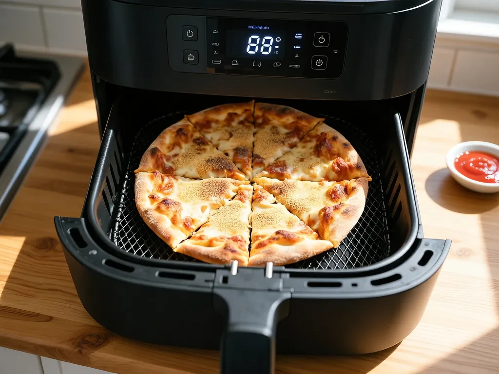 Frozen Pizza cooked in the air fryer — exact time and temperature