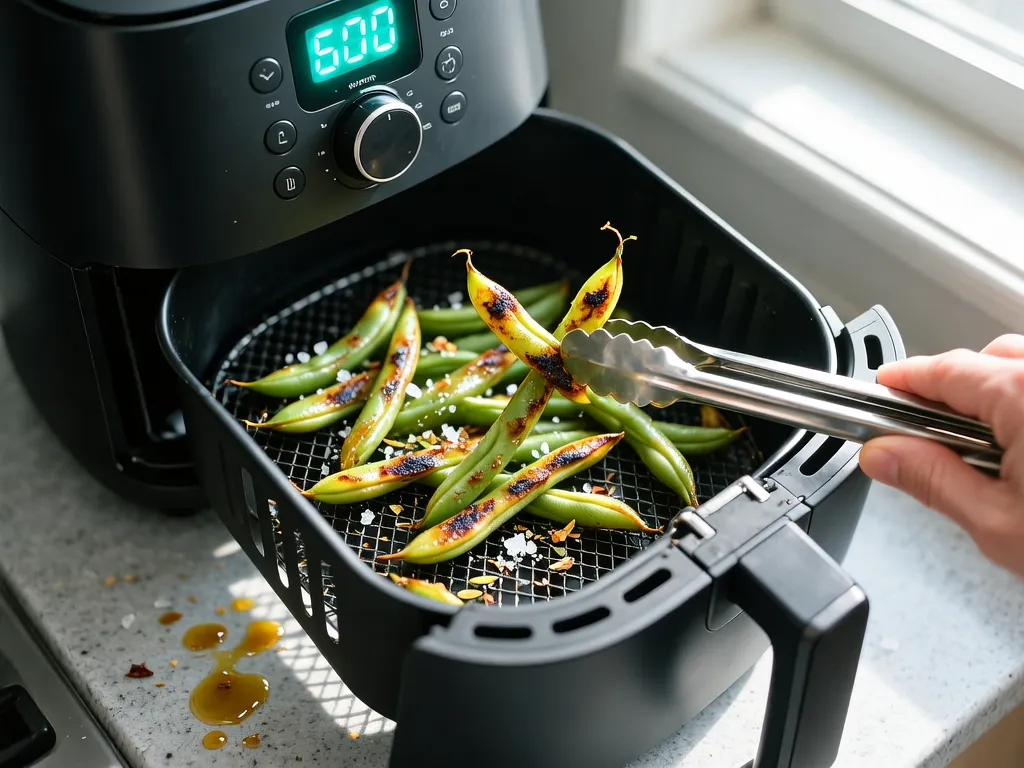 Green Beans cooked in the air fryer — exact time and temperature