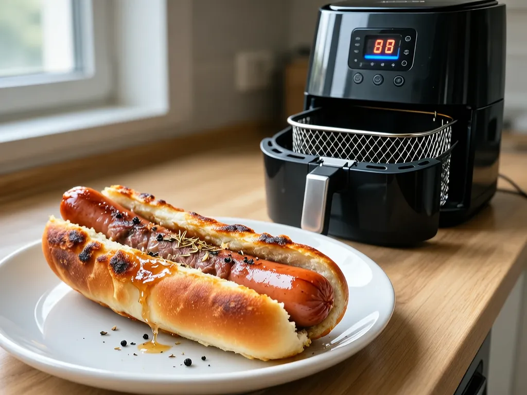 Hot Dogs cooked in the air fryer — exact time and temperature