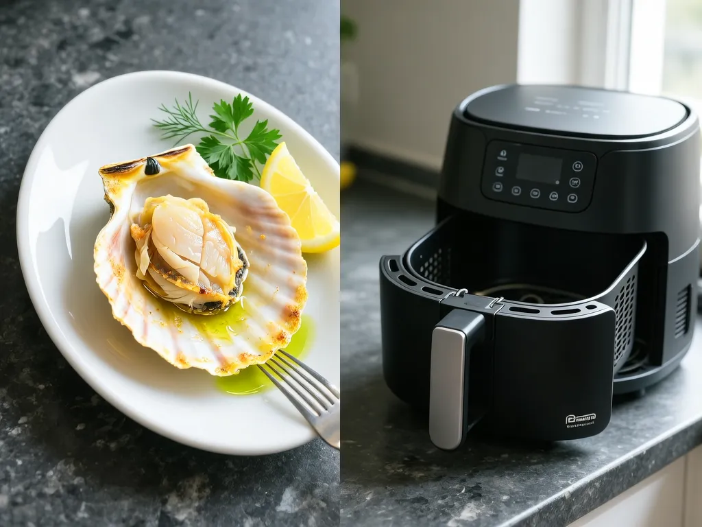 Scallops cooked in the air fryer — exact time and temperature