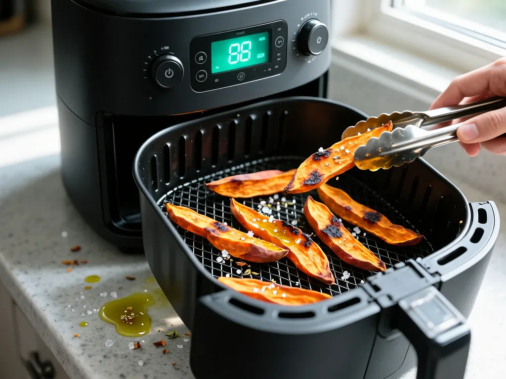 Sweet Potato Fries cooked in the air fryer — exact time and temperature