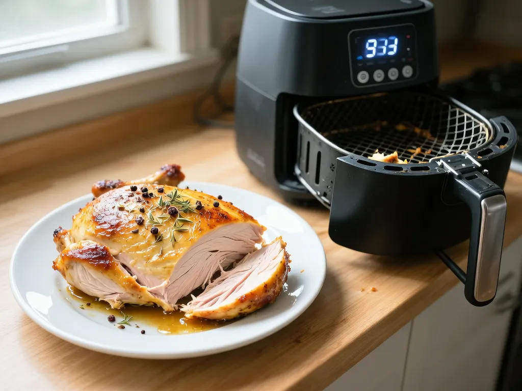 Turkey Breast cooked in the air fryer — exact time and temperature